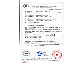 南雄佳明CCC證書(shū)